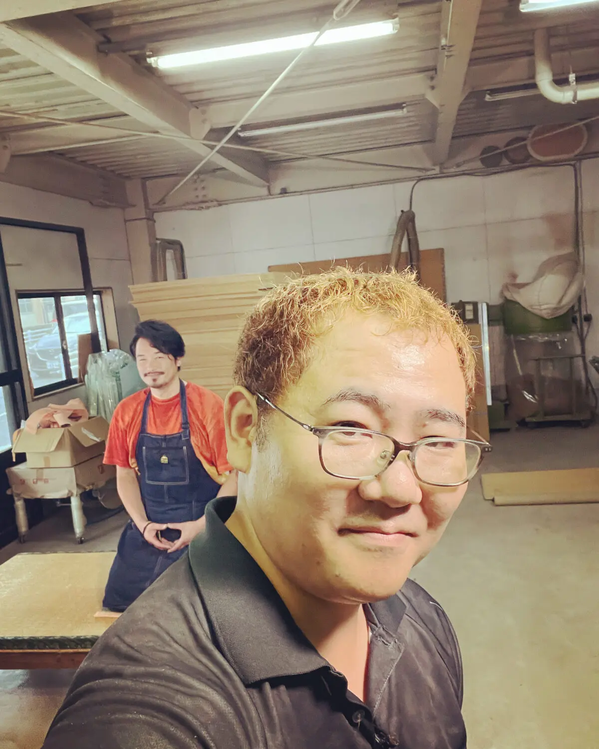 STS取材 小田井涼平さんと古賀隆夫